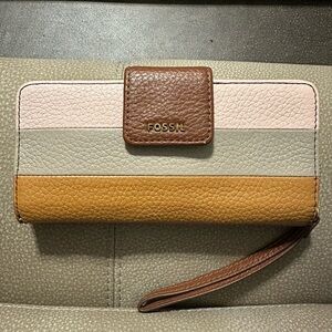 Fossil Leather Multi-Colored Wallet